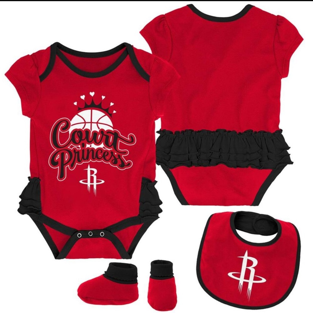 HOUSTON ROCKETS COURTSIDE PRINCESS BABY GIRL SET
